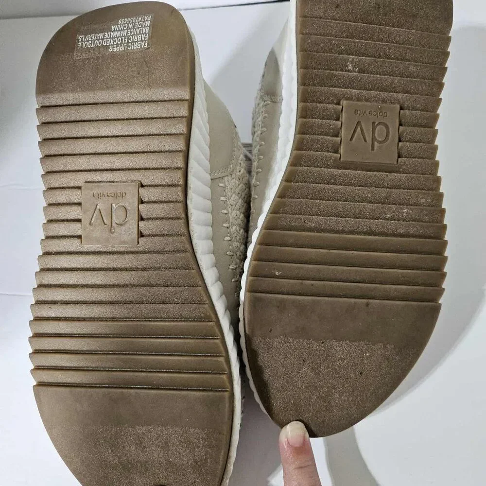 DV Dolce Vita Knit Espadrille Sneakers – Neutral | Size 9